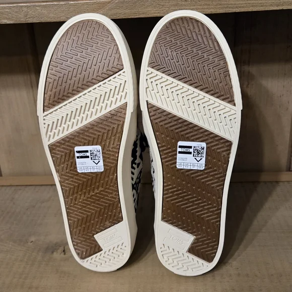 Toms Embroidered Slip On Sunset Stellar Blue Jacquard Womens Shoes Size 6.5 - Picture 8 of 10